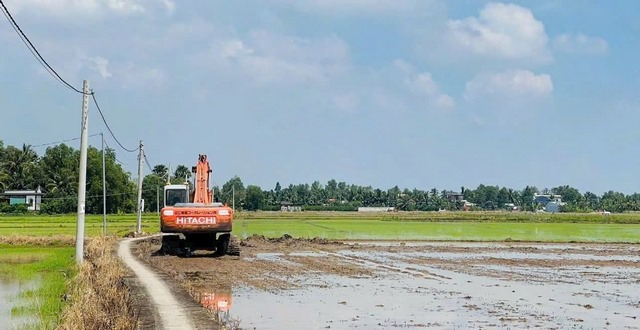 Thi công hạ tầng cơ sở dự án