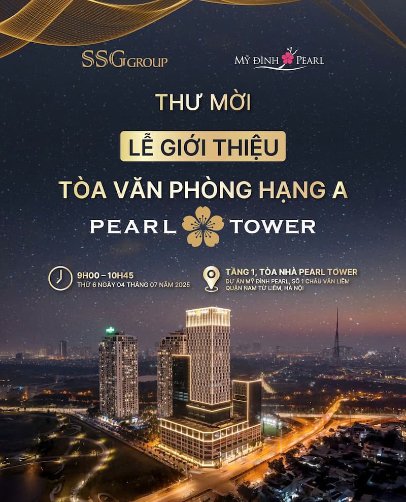 Thư mời giới thiệu tòa nhà Pearl Tower