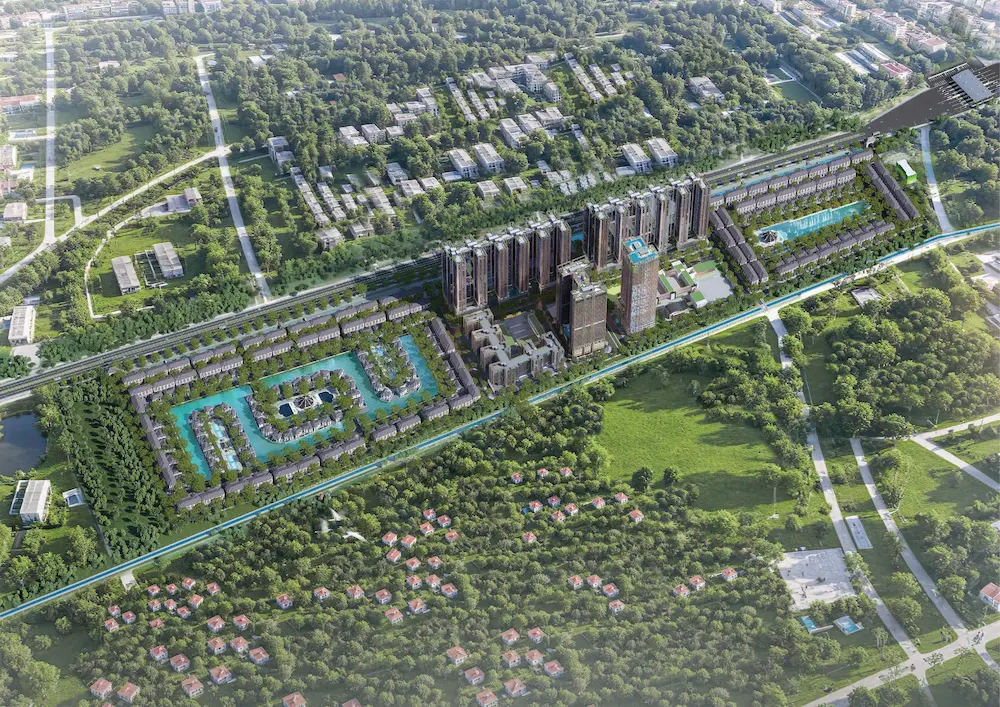 vi tri tam diem khong gian xanh tai Sunshine Legend City